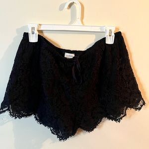 Never worn La Perla lace lounge shorts. Sexy! Black lace